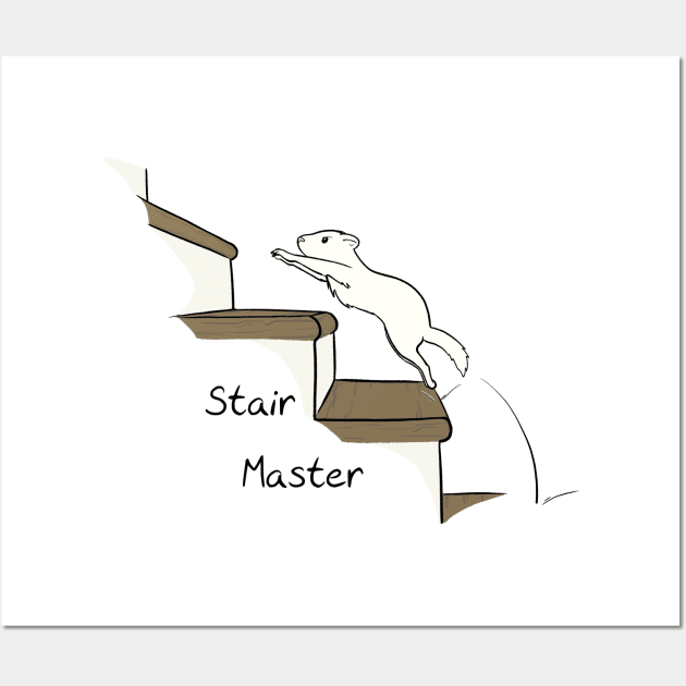 Ferret- Stair Master Wall Art by Skillful Ferret